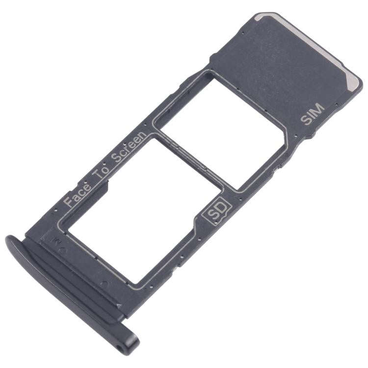 For Motorola Moto G7 Plus 10pcs Original SIM + Micro SD Card Tray (Black)