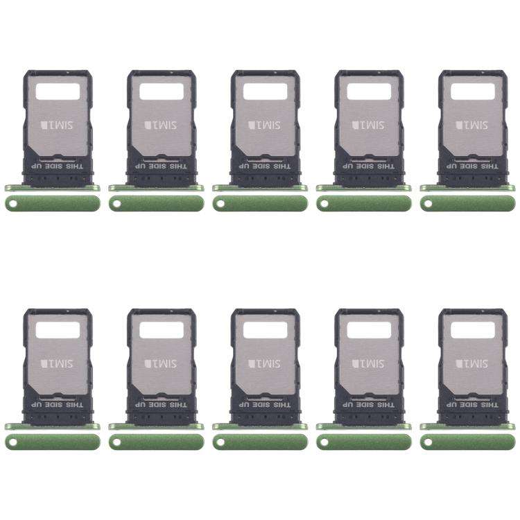 For Motorola Edge 50 Fusion 10pcs Original SIM + SIM Card Tray (Green)