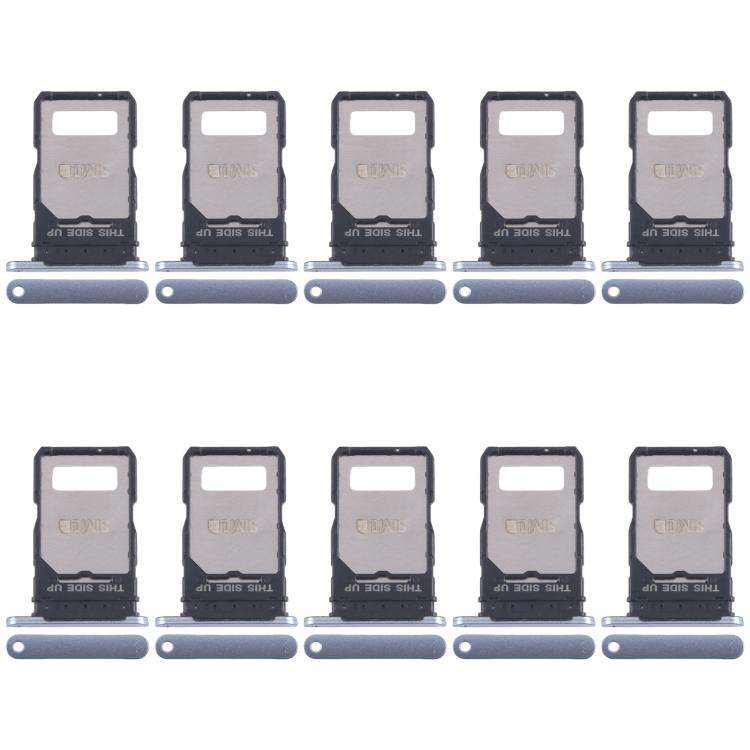 For Motorola Edge 50 Fusion 10pcs Original SIM Card Tray + SIM Card Tray (Blue)