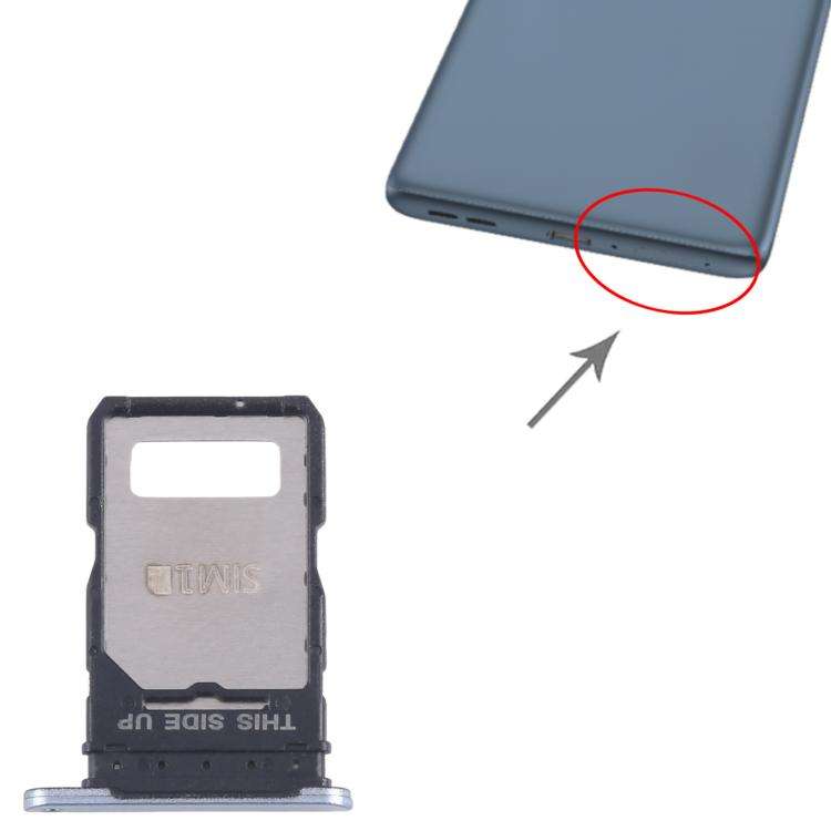 For Motorola Edge 50 Fusion 10pcs Original SIM Card Tray + SIM Card Tray (Blue)