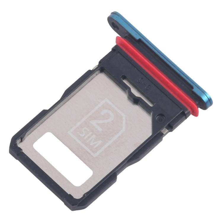 For Motorola Edge 40 Neo XT2307-1 10pcs Original SIM Card Tray (Blue)
