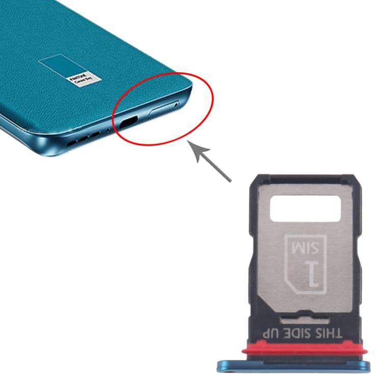 For Motorola Edge 40 Neo XT2307-1 10pcs Original SIM Card Tray (Blue)