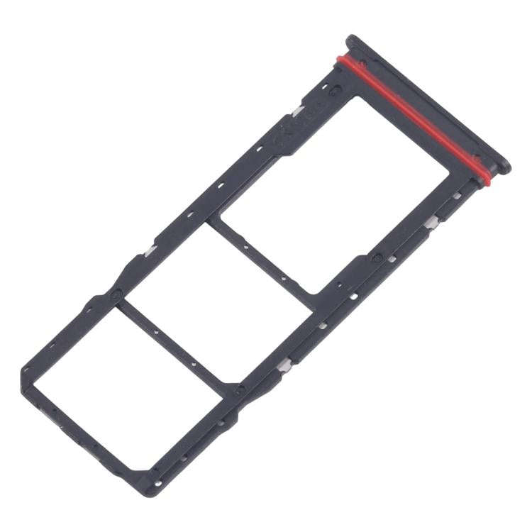 For Motorola Moto G04s 10pcs Original SIM Card Tray + SIM Card Tray + Micro SD Card Tray (Black)