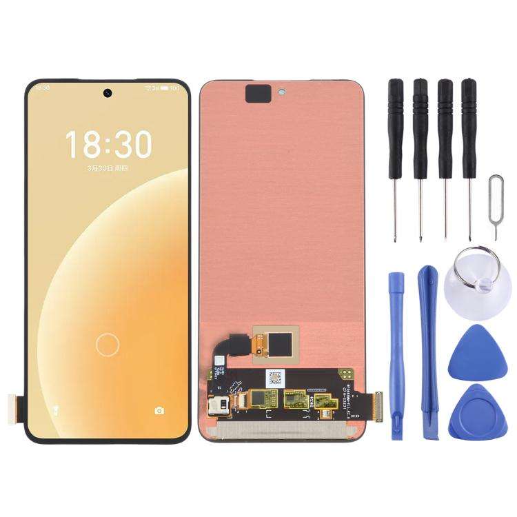 For Meizu 20 Original AMOLED Material LCD Screen with Digitizer Full Assembly (Black)