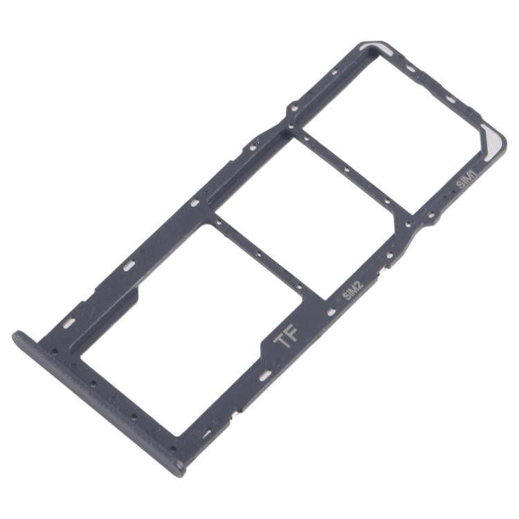 For ZTE Blade A35 SIM Card Tray + SIM Card Tray + Micro SD Card Tray (Black)