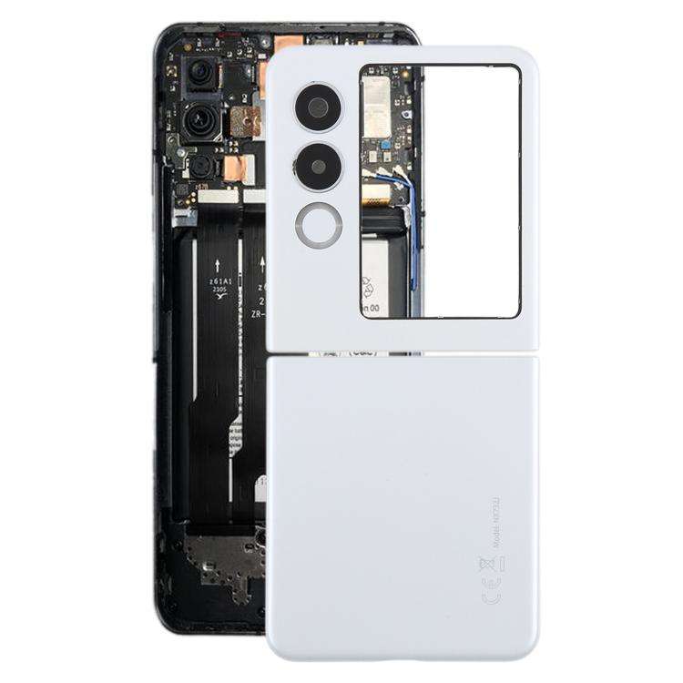 For ZTE Nubia Flip2 5G NX732J Back Cover (White)