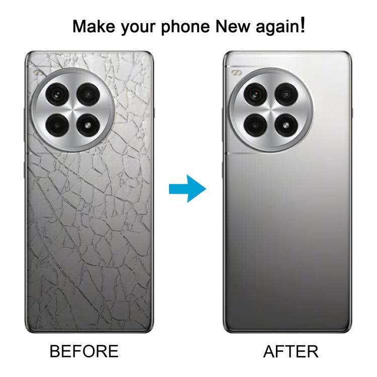 For OnePlus Ace 3 Pro PJX110 Original Glass Battery Back Cover with Camera Lens(Silver)