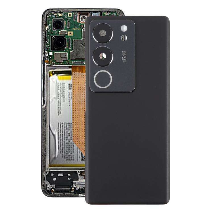 For vivo S17 Pro 5G V2284A Original Battery Back Cover with Camera Lens(Black)