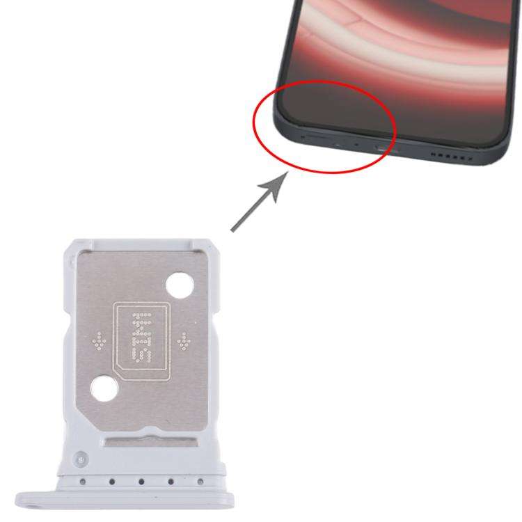 For Nothing Phone 2A SIM Card Tray + SIM Card Tray (Silver)