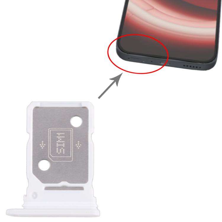 For Nothing Phone 2A SIM Card Tray + SIM Card Tray (White)