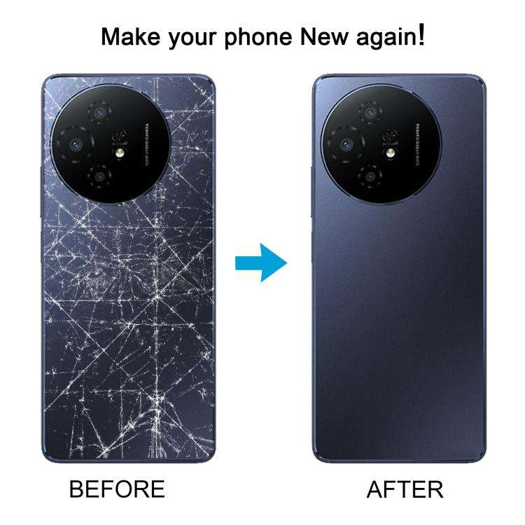 For TCL 50 XL Original Back Cover with Camera Lens Cover(Black)