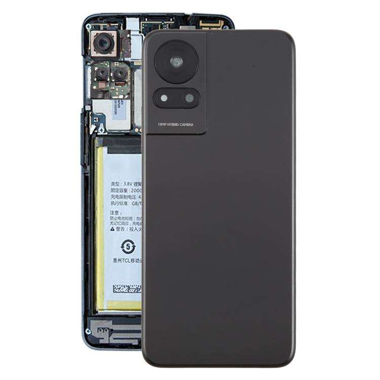 For TCL 50 LE Original Back Cover with Camera Lens Cover(Black)
