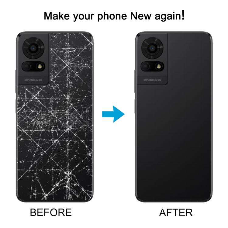 For TCL 50 LE Original Back Cover with Camera Lens Cover(Black)