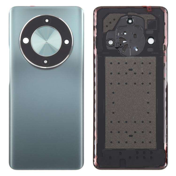 For Honor X9b Back Cover with Camera Lens Cover(Green)