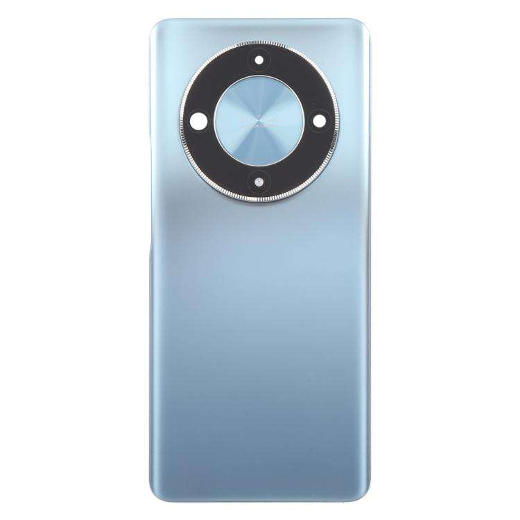 For Honor X9b Back Cover with Camera Lens Cover(Blue)