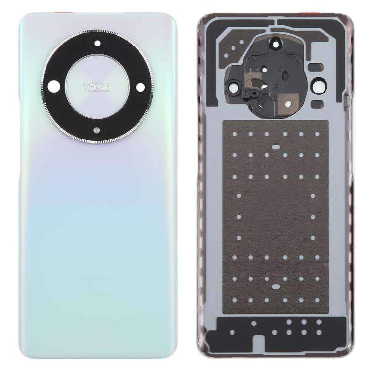 For Honor X9b Back Cover with Camera Lens Cover(Silver)