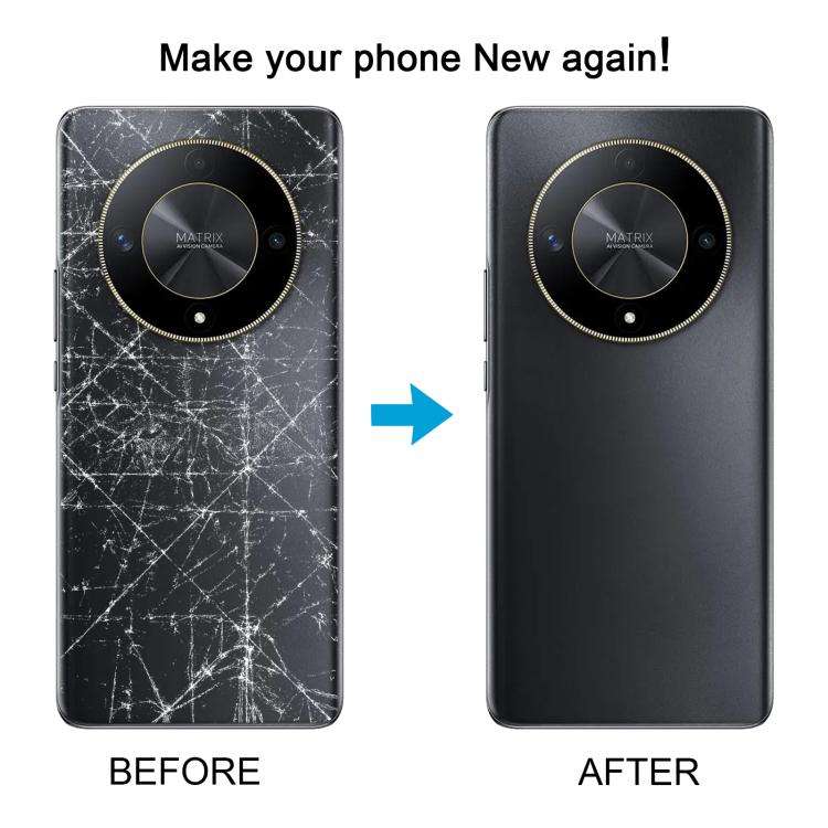 For Honor X9b Back Cover with Camera Lens Cover(Silver)