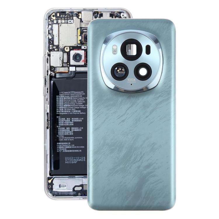 For Honor Magic6 Pro Back Cover with Camera Lens Cover(Green)