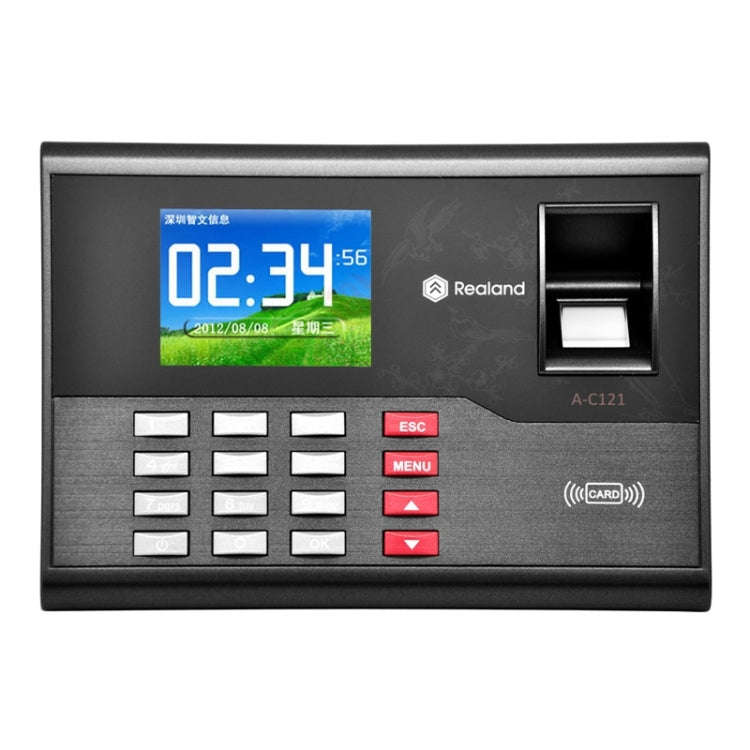 Realand A-C121 2.8 inch Color TFT Screen Fingerprint & RFID Time Attendance, USB Communication Of...
