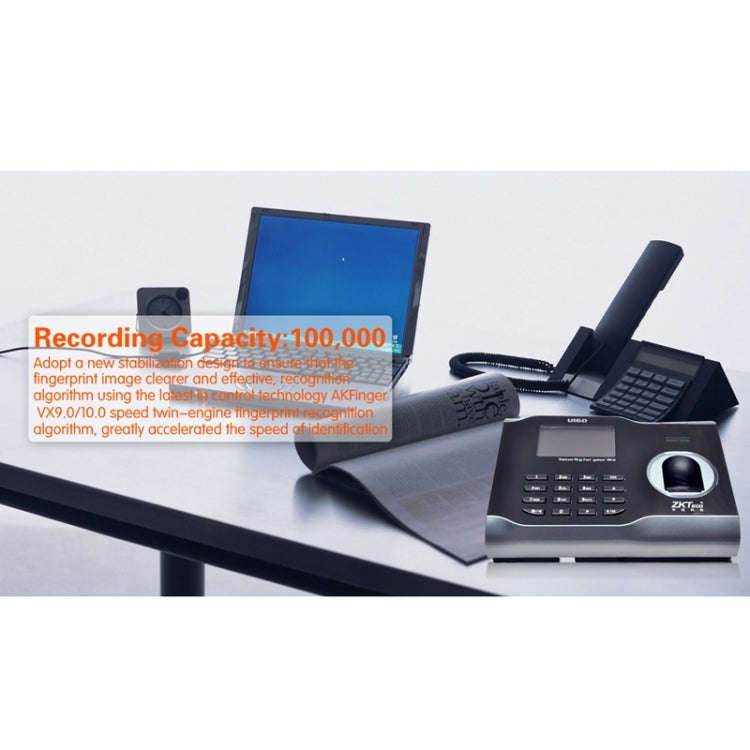 U160 3.0 inch Color Screen ZK Software Fingerprint Time Attendance with TCP/IP, USB Communication...