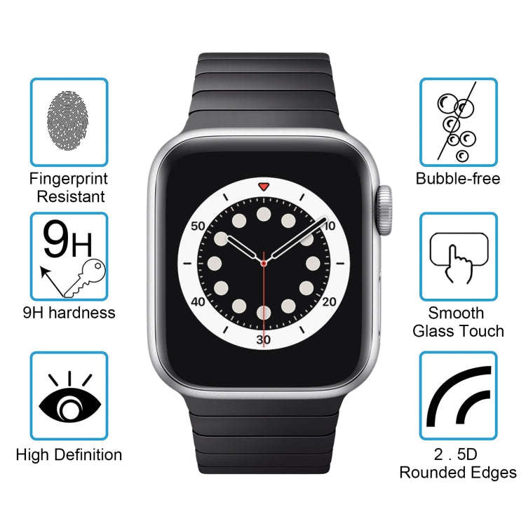 For Apple Watch Edition 38mm 38mm Dial Diameter 9H+ Surface Hardness 2.5D Explosion-proof Tempere...