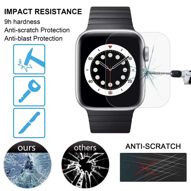 For Apple Watch Edition 38mm 38mm Dial Diameter 9H+ Surface Hardness 2.5D Explosion-proof Tempere...