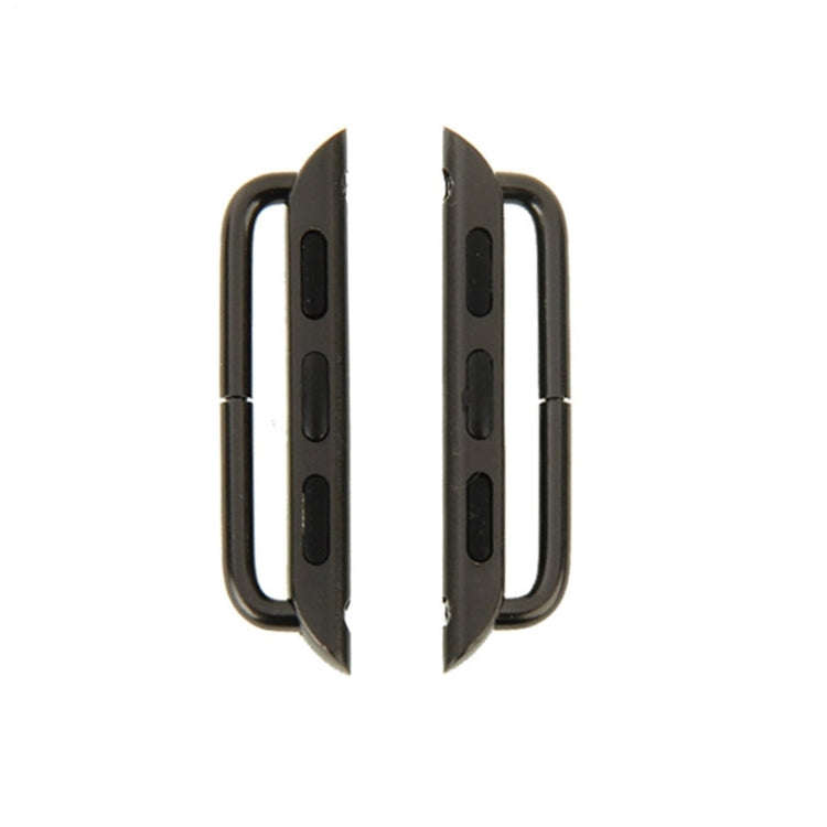 2 PCS for Apple Watch 42mm Metal Strap Connector Metal Buckle(Grey)