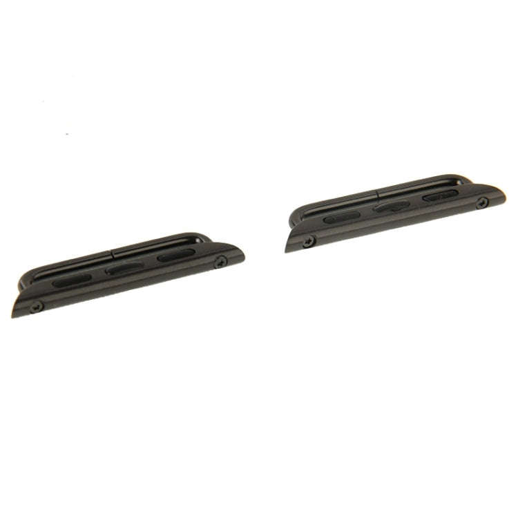 2 PCS for Apple Watch 42mm Metal Strap Connector Metal Buckle(Grey)