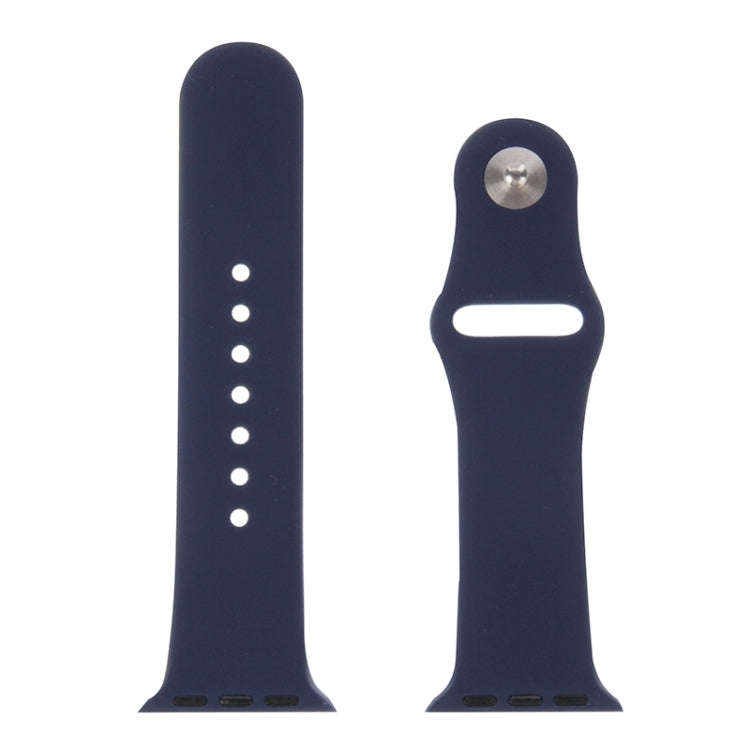 For Apple Watch Sport 38mm High-performance Rubber Sport Watch Band with Pin-and-tuck Closure(Dar...