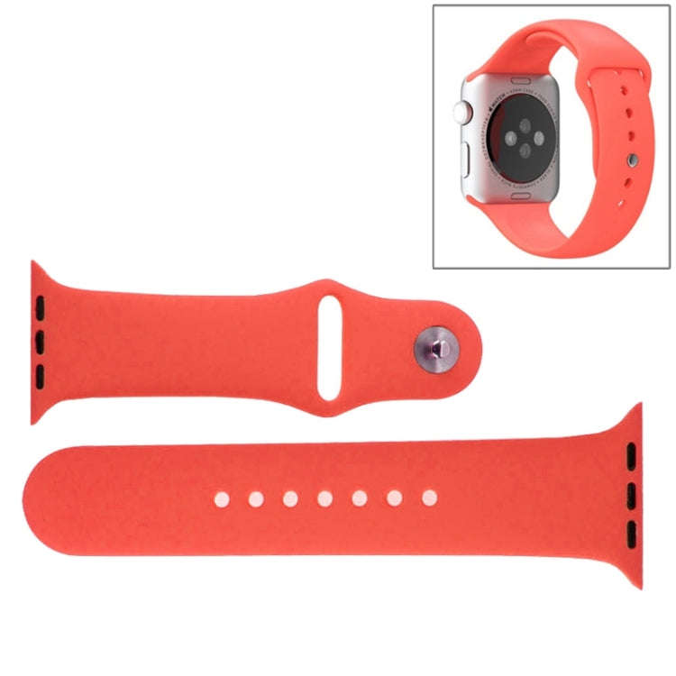 For Apple Watch Sport 38mm High-performance Rubber Sport Watch Band with Pin-and-tuck Closure(Mag...