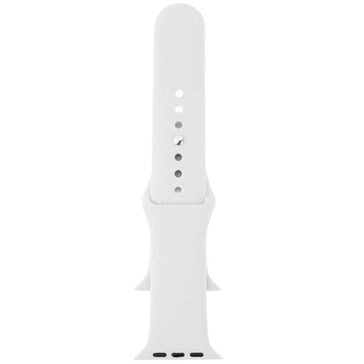 For Apple Watch Sport 38mm High-performance Rubber Sport Watch Band with Pin-and-tuck Closure(White)
