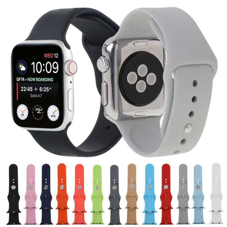 For Apple Watch Sport 38mm High-performance Rubber Sport Watch Band with Pin-and-tuck Closure(Red)