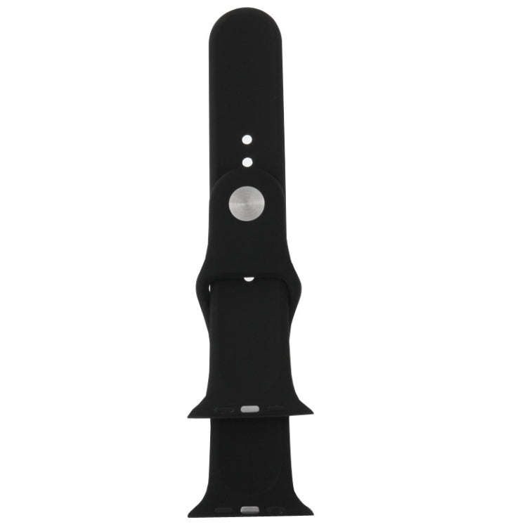 For Apple Watch Sport 42mm High-performance Rubber Sport Watch Band with Pin-and-tuck Closure(Black)