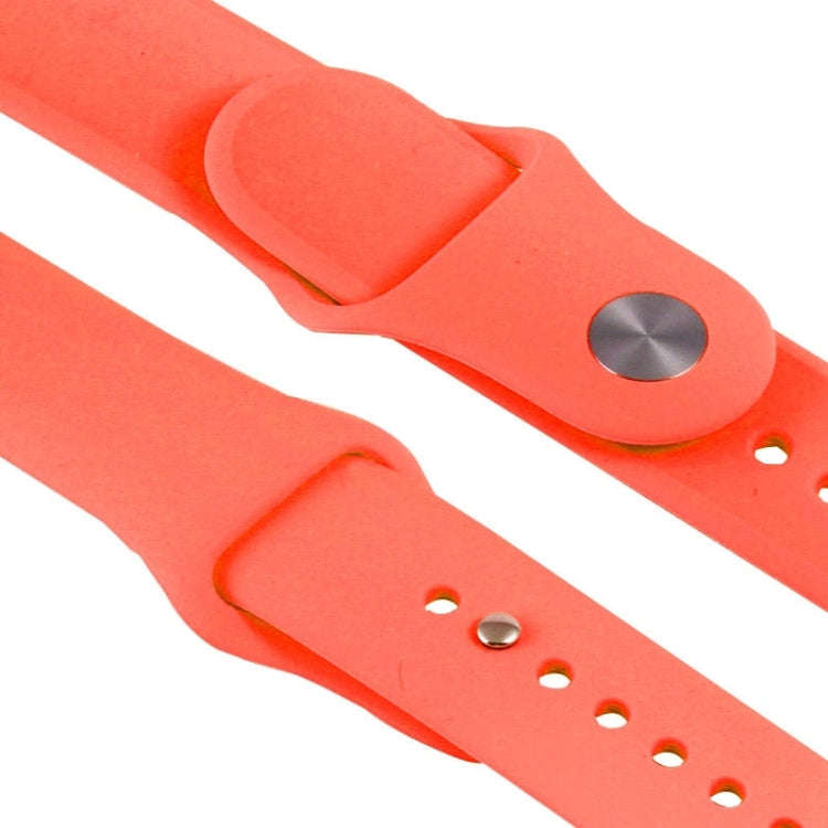 For Apple Watch Sport 42mm High-performance Rubber Sport Watch Band with Pin-and-tuck Closure(Ora...