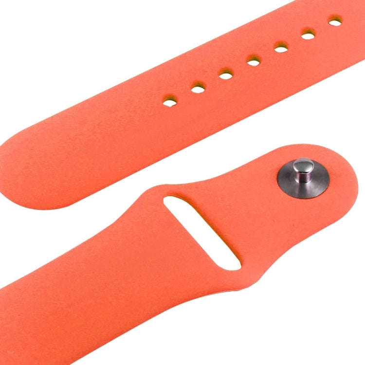 For Apple Watch Sport 42mm High-performance Rubber Sport Watch Band with Pin-and-tuck Closure(Ora...