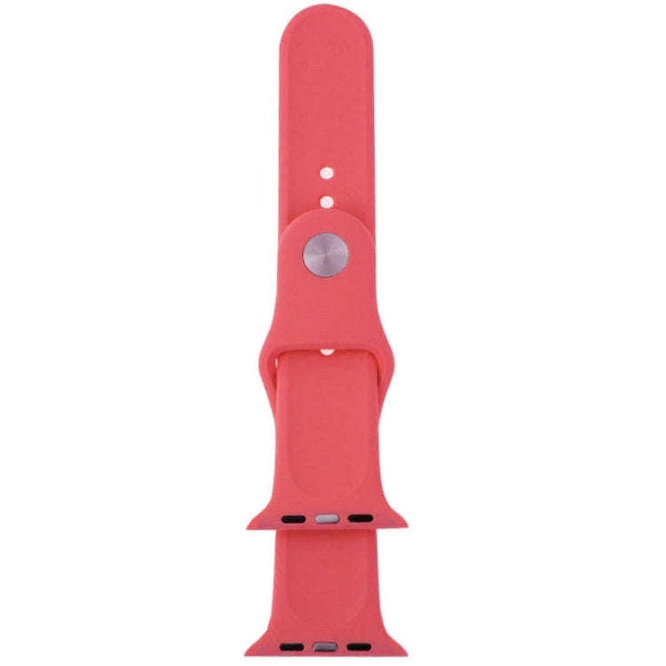 For Apple Watch Sport 42mm High-performance Rubber Sport Watch Band with Pin-and-tuck Closure(Pink)