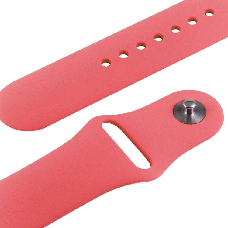 For Apple Watch Sport 42mm High-performance Rubber Sport Watch Band with Pin-and-tuck Closure(Pink)