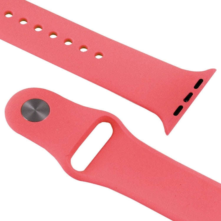 For Apple Watch Sport 42mm High-performance Rubber Sport Watch Band with Pin-and-tuck Closure(Pink)