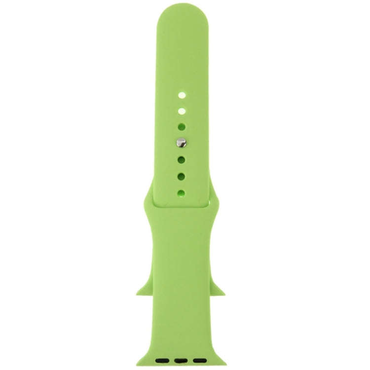 For Apple Watch Sport 42mm High-performance Rubber Sport Watch Band with Pin-and-tuck Closure(Green)