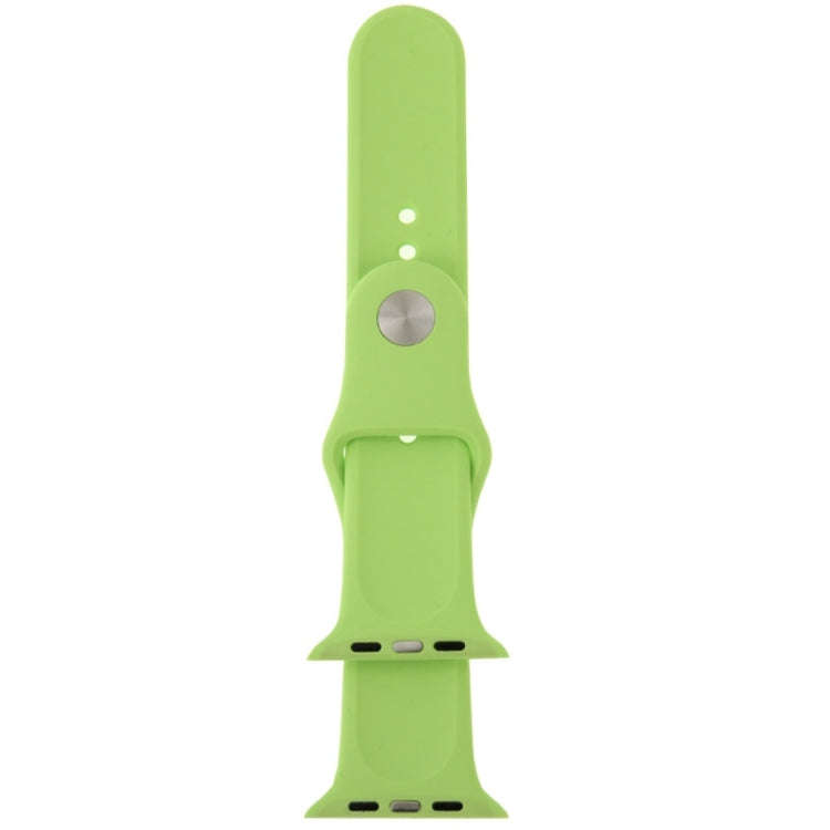 For Apple Watch Sport 42mm High-performance Rubber Sport Watch Band with Pin-and-tuck Closure(Green)
