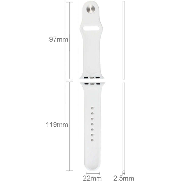 For Apple Watch Sport 42mm High-performance Rubber Sport Watch Band with Pin-and-tuck Closure(Green)