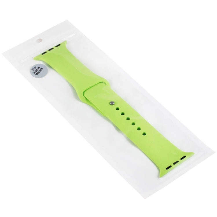 For Apple Watch Sport 42mm High-performance Rubber Sport Watch Band with Pin-and-tuck Closure(Green)