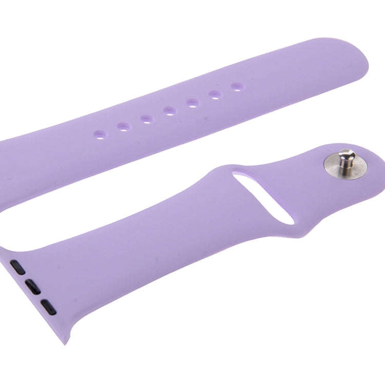 For Apple Watch Sport 42mm High-performance Rubber Sport Watch Band with Pin-and-tuck Closure(Pur...