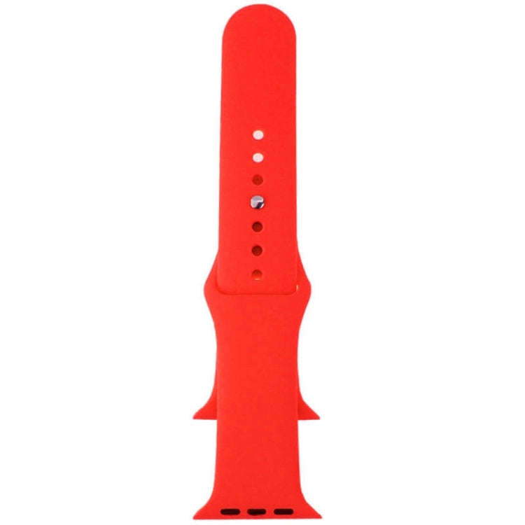 For Apple Watch Sport 42mm High-performance Rubber Sport Watch Band with Pin-and-tuck Closure(Red)