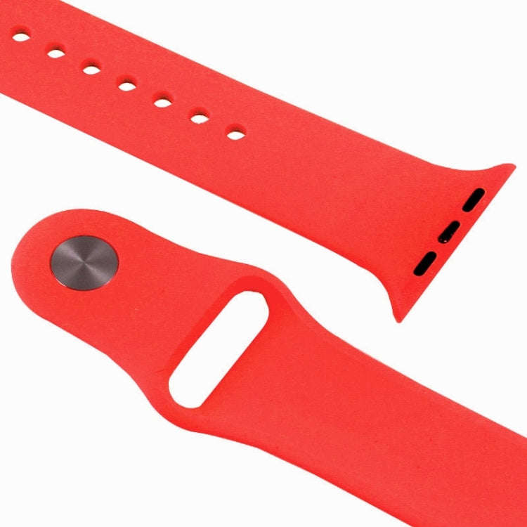 For Apple Watch Sport 42mm High-performance Rubber Sport Watch Band with Pin-and-tuck Closure(Red)