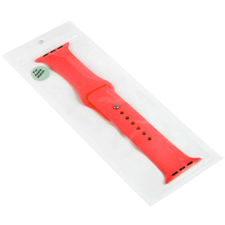 For Apple Watch Sport 42mm High-performance Rubber Sport Watch Band with Pin-and-tuck Closure(Red)