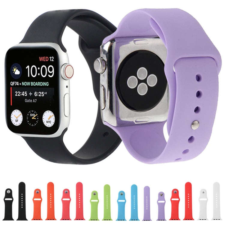 For Apple Watch Sport 42mm High-performance Rubber Sport Watch Band with Pin-and-tuck Closure(Red)