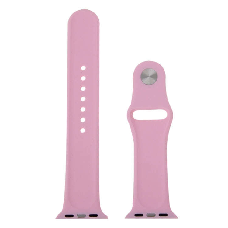 For Apple Watch Sport 38mm High-performance Longer Silicone Sport Watch Band with Pin-and-tuck Cl...