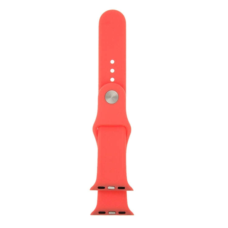 For Apple Watch Sport 38mm High-performance Longer Silicone Sport Watch Band with Pin-and-tuck Cl...