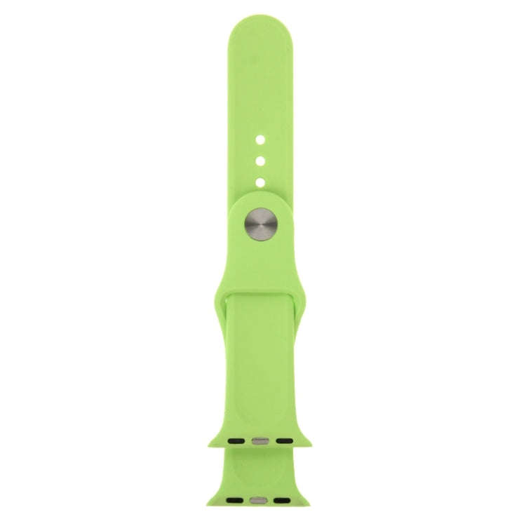 For Apple Watch Sport 38mm High-performance Longer Silicone Sport Watch Band with Pin-and-tuck Cl...